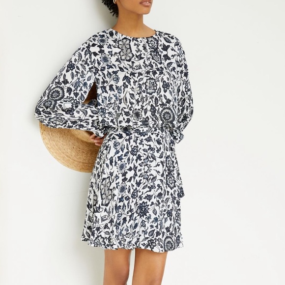 Anthropologie Floral Skirt Set